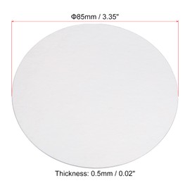 PATIKIL 85mm/3.35" Aluminum Foil Cap Liner, 50 Pack Resistant Tamper Induction Heat Sealer Sealing Liners for PET Plastic Bottle Jar Lid