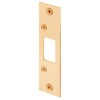 Prime-Line E 2432 Deadbolt Strike, 4-7/8 In., Brass Plated (Single