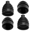 Caltric 2 Front Axle Inner Outer CV Boot Kit for