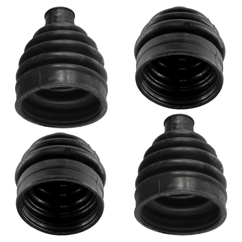 Caltric 2 Front Axle Inner Outer CV Boot Kit for