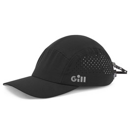 Gill Verso Sailing Cap - Lightweight, Wicking & UPF 50+ Sun Protection (Black)