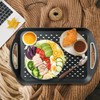 Hodvya 1PCS Large Non-Slip Serving Tray with Handles TV Lap
