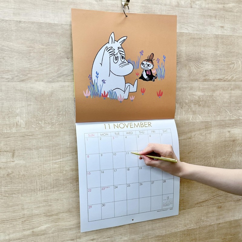 Gakken StaFul 2026 Moomin Wall Calendar, Square DM12015, Starts from