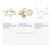 Deluxe Pack Joyería Collar Aretes Pulsera Acero Inoxidable Dorado