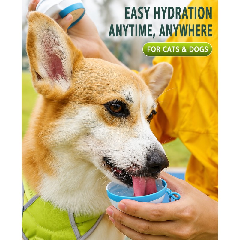 Portable Dog Water Bottle – Leakproof Pet Drinking Dispenser for
