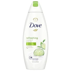 Go Fresh Cool Moisture Body Wash with Nutrium Moisture Cucumber&Green Tea Scent by Dove for Unisex - 12 oz Body Wash
