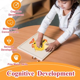 Montessori Outlet Fish Puzzle for Children 3-6 Years Montessori Education at School and Home