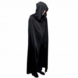 (Lokiff) Black Cloak with Hood (Flower Viewing, Welcome Party, Mother's Day, Children's Day, Party, Costume, Event)