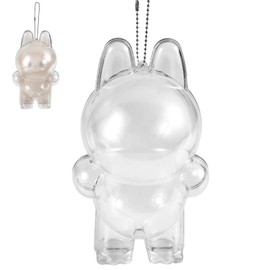 Protective Case for Plush Figure Doll, 6.9 Inch Display Stand Acrylic Case Cover Mini Transparent Standing Doll Protector Cover Clear Dust Cover Walking Display Bag Display Case for Fan Collection