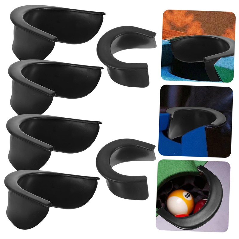 BESPORTBLE 6pcs Sturdy Snooker Hole Liner Protective Billiard Pocket Liners
