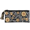 Tokyo Kankan, Beaded Embroidery Oblong Pouch, 7.9 x 3.9 inches