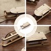 BESPORTBLE Mini Sledge Miniature Wooden Mini Sledge Kit Table Top