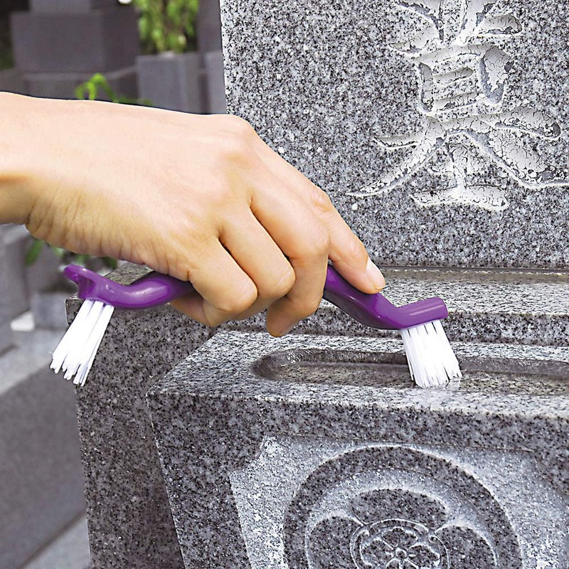 Azuma PY674 Groove Cleaning Brush for Tombstones "V-Shaped Cut Brush"