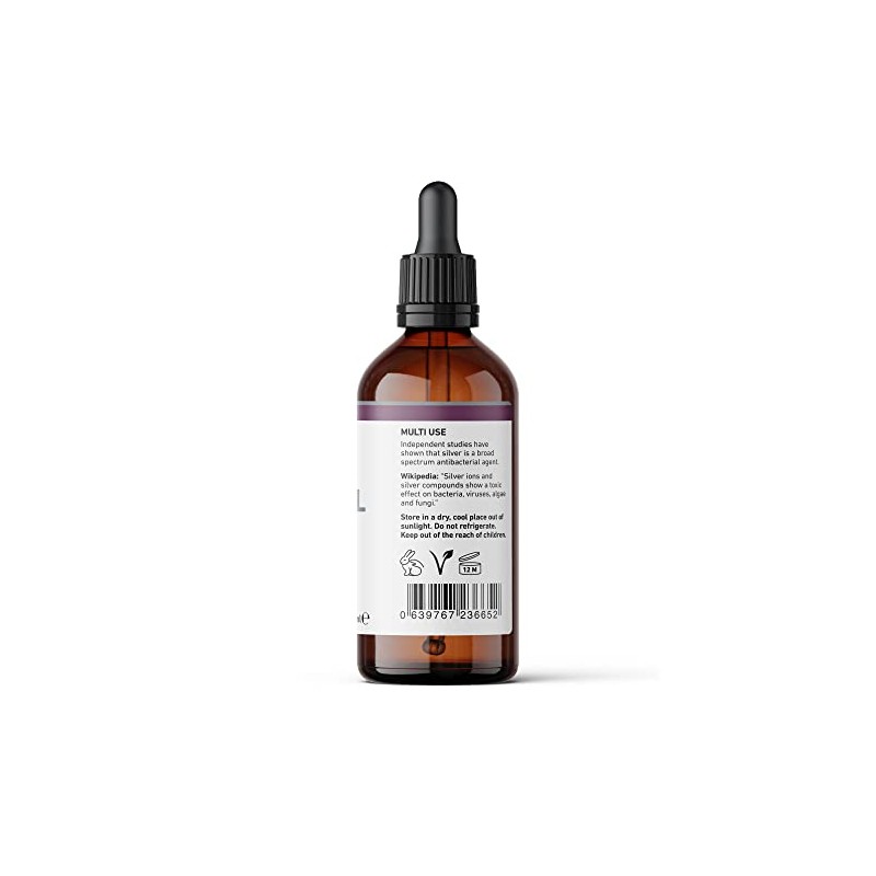 Nature's Greatest Secret Premium Quality Antibacterial 20ppm Colloidal Silver Dropper
