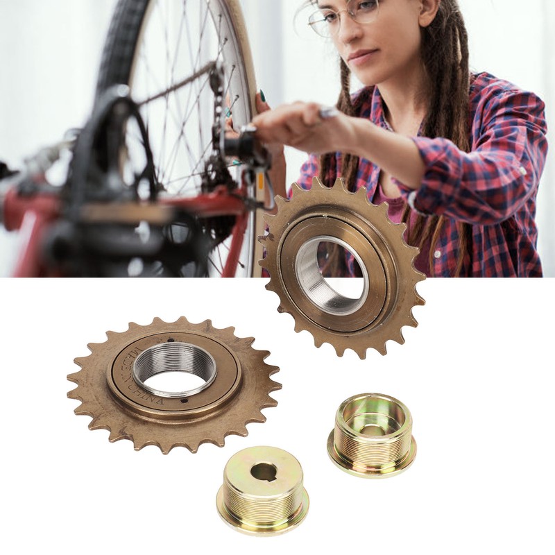 Bike Freewheel Adapter Iron with 22T 24T Freewheel Left Right