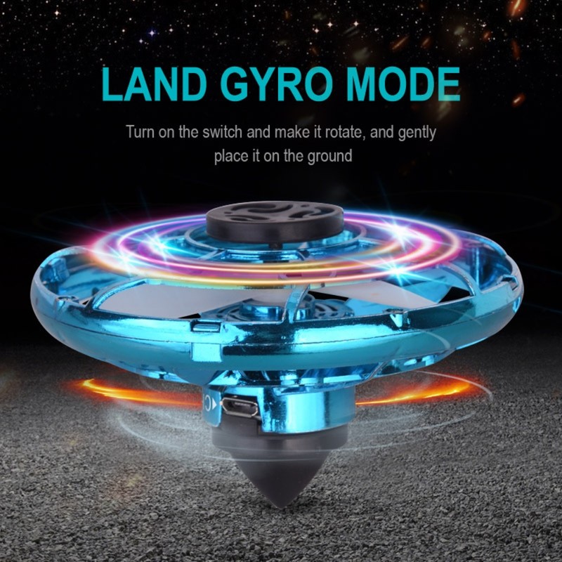 Mini UFO Flying Ball Toy for Kids Rotatable LED Luminous