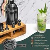Black Mixology Bartender Kit Cocktail Shaker Set by Barillio: Drink