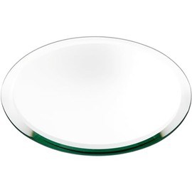 Plymor Round 5mm Beveled Glass Mirror, 8 inch x 8 inch (Pack of 2)