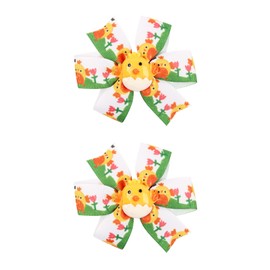 Easter Hair Clips Chick Hair Bows Alligator Claw Clips for Kids Easter Hair Clip with Yellow Cute Chick Hair Accessories for Women Girls Claw Clips 2PCS