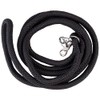 PFIFF 102937 Knot Halter with Reins, Snap Carabiner Swivels, Black,