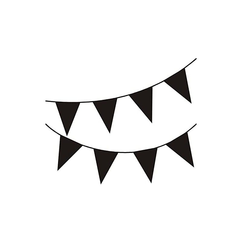 Happium 10m / 32 ft Solid Colour Bunting Flags Banner