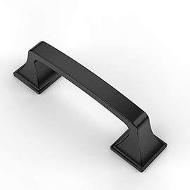 Asidrama 10 Pack 3 Inch(76mm) Matte Black Kitchen Cabinet Handles, Cabinet Pulls Kitchen Cabinet Hardware for Cupboard Drawer Handles Dresser Pulls