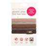 Kooshoo Plastic-Free Hair Ties - Earth Tints, 5 Pack