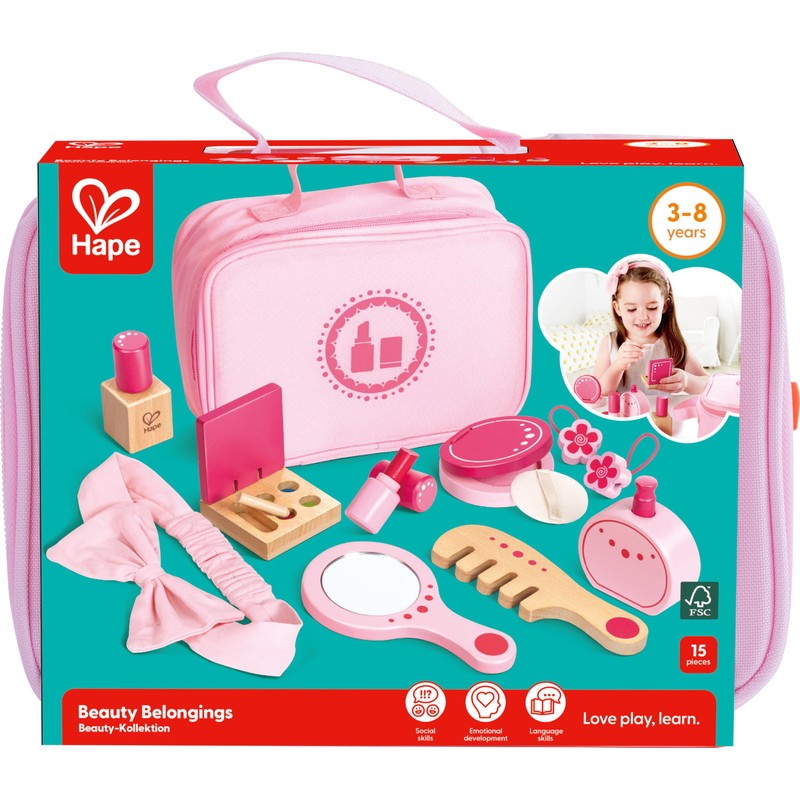 Hape Set di Bellezza Finti Prodotti per Capelli, Unghie e