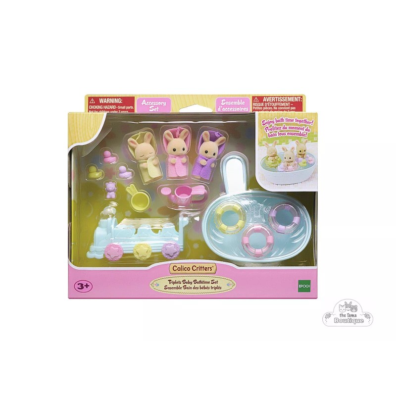 Calico Critters Sylvanian Families Calico Critters Triplets Baby Bath Time