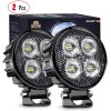 Nilight 3" 12W LED Work Light Bar Round Flood Fog