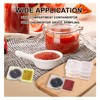 20 Sets Condiment Container with Lid, Disposable Double Compartment Plastic