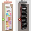 Univivi Hanging Yarn Storage Organizer with 6 Zipper Closure Compartments,