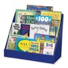 Classroom Keepers Sturdy Cardboard Book Shelf, 3-Tiered, Blue, 17" H