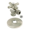 Kingston Brass CC33108XK 3/8" IPS X 3/8" OD Comp Quarter-Turn