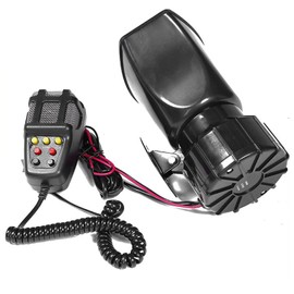 PIENSE Vehicle Horn Universal 12V 100W 7A 150dB Car Mounted Speaker with Microphone and Amplifier 5/7 Tones High Volume (7 Tones + Microphone)