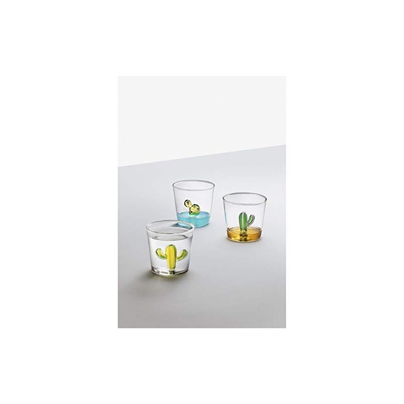 Ichendorf Desert Plants Tumbler Cactus Flower Amber