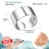 925 Silver Womens Adjustable Toe Rings For Men Women Simple