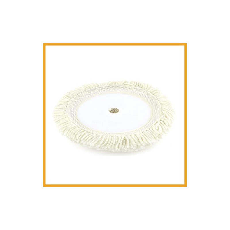 Partuto Round Woolen Buffing Polishing Pad 9" 230mm Beige for