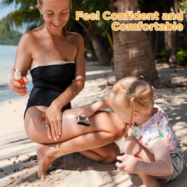 QJKLWV Self Tanner Brush, Foundation Brush,Self Tanning Brush for Face and Body, Kabuki Self Tan Makeup Brush for Self Tanning,Sunless Tanner Makeup Brushes Applicator for Smooth with Case Vegan