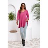 ENMAIN Womens Tunic Plus Size 3/4 Sleeve Tops to Wear