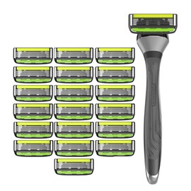 DORCO PACE 6 Pro_6 Blades Refills x 20 (Free1 System Handle)