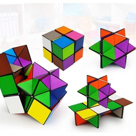Magic Cube, Infinity Cube, Magic Star Cube, Speed Cube, Smooth Surface Solid, Stress and Anxiety Relief, Durable Puzzle Cube for Children and Adults