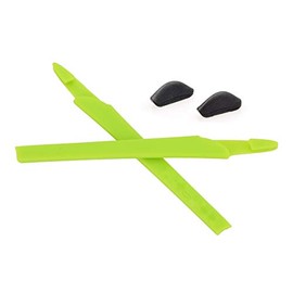 NicelyFit Set of Replacement Temple Arm Socks and Nose Pads for Oakley Crosslink Glass Frames OX8118 OX8027 OX8029 OX8030 OX8031 OX8033 OX3149 OX3128 OX3150 (Green)