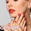 GCSQW Press On Nails Almond - Medium False Nails with