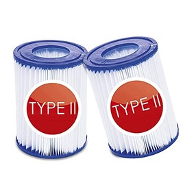 FFYan 2 Pack Swimming Pool Filters Compatible with Type II,Replacement Hot Tubs Filter for Lay Z Spa Filter Pump