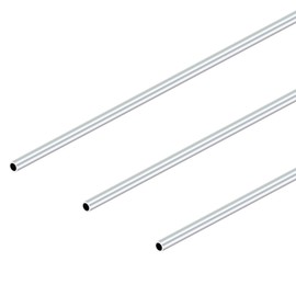 iMeistek 6063 Aluminium Round Tube,4mm OD x 2mm ID x 300 Length Seamless Straight Aluminium Tubing for DIY model,Industrial (3PCS)