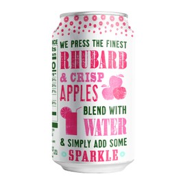 Cawston Press Sparkling Water, Rhubarb & Crisp Apple, 11 Fl Oz (Pack of 4)