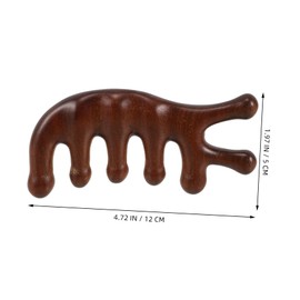 Mikinona Manual Hairdressing Tool Scalp Stimulator Acupressure Therapy Wide Comb Detangle Relax Anytime