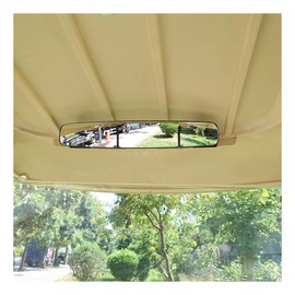 10L0L Wide Rear View Mirror for EZGO, Club Car, Yamaha, Universal Golf Cart Rear View Mirror