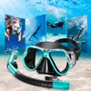 Greatever Dry Snorkel Set,Panoramic Wide View,Anti-Fog Scuba Diving Mask,Professional Snorkeling
